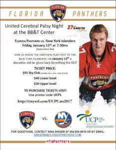 Come out and watch the Florida Panthers play host to the New York