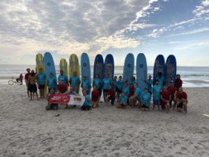 Special Olympics Surf Competition participants supported by CardioFlex Therapy