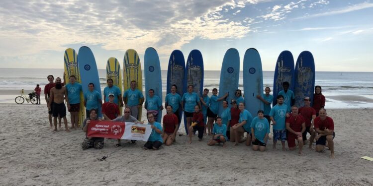 Physical Therapists participate in Special Olympics Surf Event